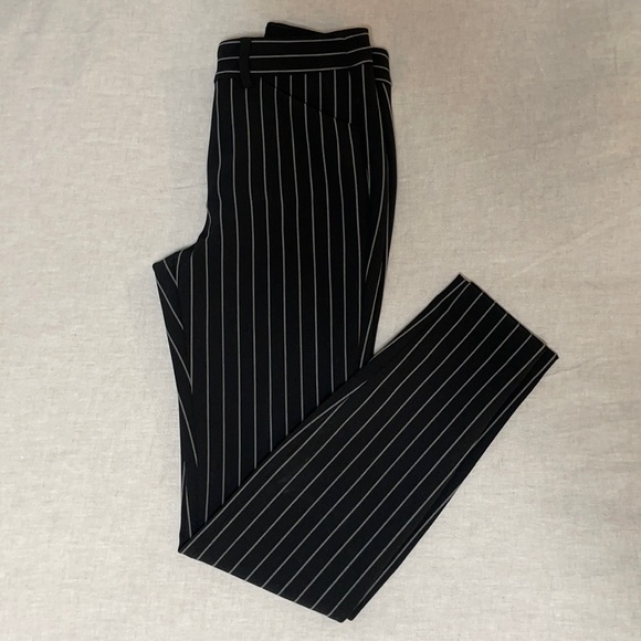 Express Pants - Express High Waisted Pinstripe Pant 00R